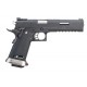 Страйкбольный пистолет WE COLT M1911 Hi-Capa 6 IREX Competition, металл, дл. рамка, компенсатор, RIS, WE-H018WETA2-BKSV